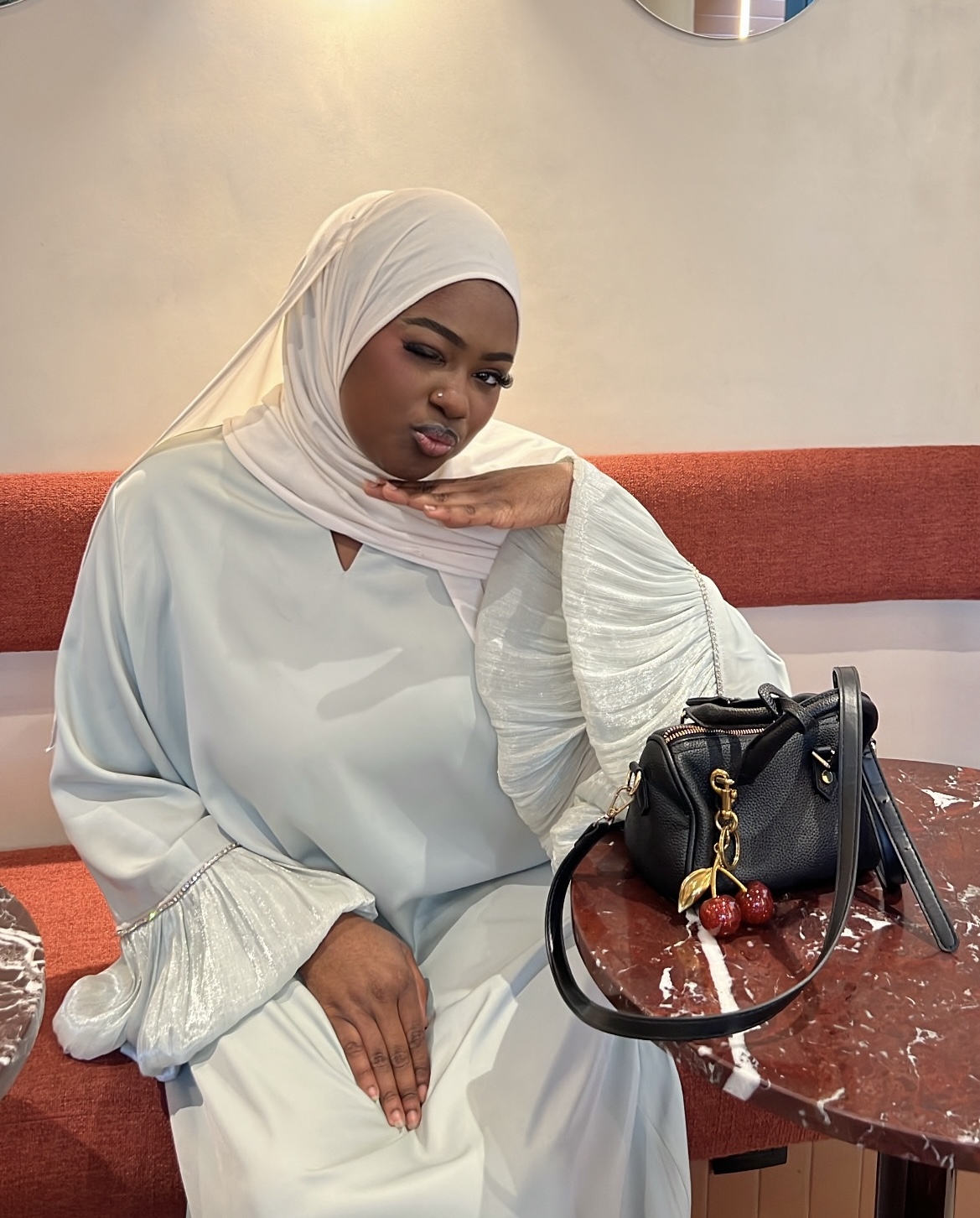 Aissaa wearing a Celmara hijab